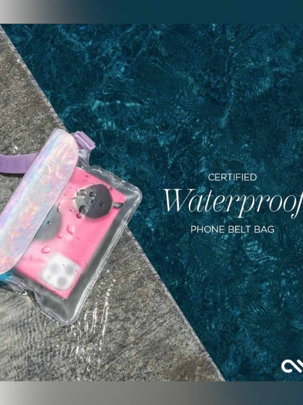 Case-Mate Waterproof Phone Pouch Iridescent (Soap Bubble) Shade **New In Box** — image 3 of 8